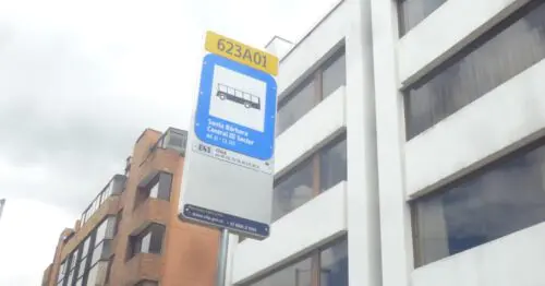 PARADERO SITP BARRIO SANTA BARBARA CENTRAL III  623A01